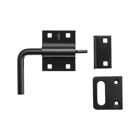 National Hardware Slide Bolt Latch Black N100-056